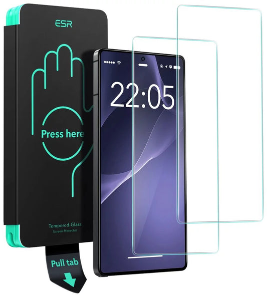 Ochranná fólia ESR na displej pre Samsung Galaxy S25 Ultra S938, Kalené sklo, Full Glue, Sada 2 kusy