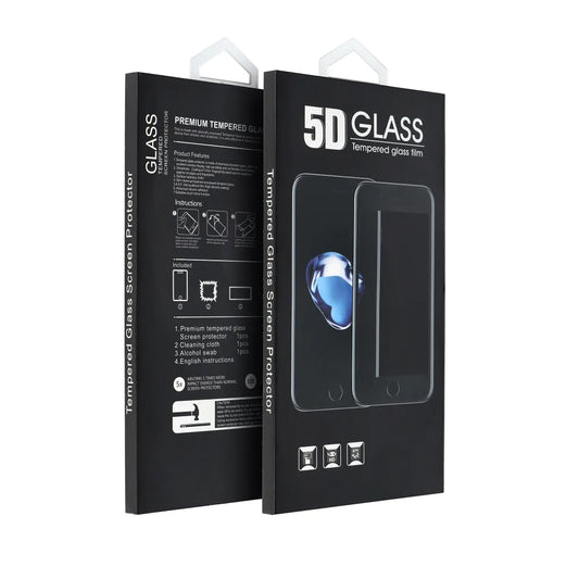 OEM ochranná fólia na displej pre Motorola Edge 50 Neo, tvrdené sklo, plné lepidlo, 5D, čierna