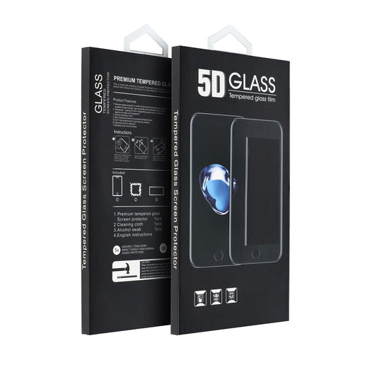 Ochranná fólia na displej OEM pre Honor 400 Lite, tvrdené sklo, plné lepidlo, 5D, čierna