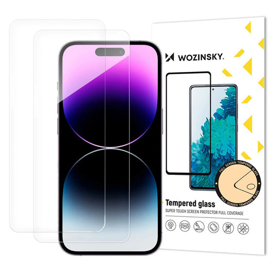 Ochranná fólia WZK na displej pre Apple iPhone 17 Air, Tvrdené sklo, Full Glue, Sada 2 kusy