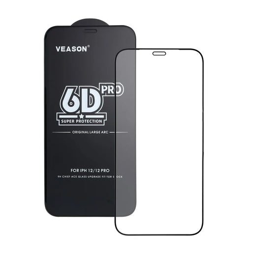Ochranná fólia na displej Veason PRO pre Apple iPhone 17 Air, tvrdené sklo, plné lepidlo, 6D, čierna