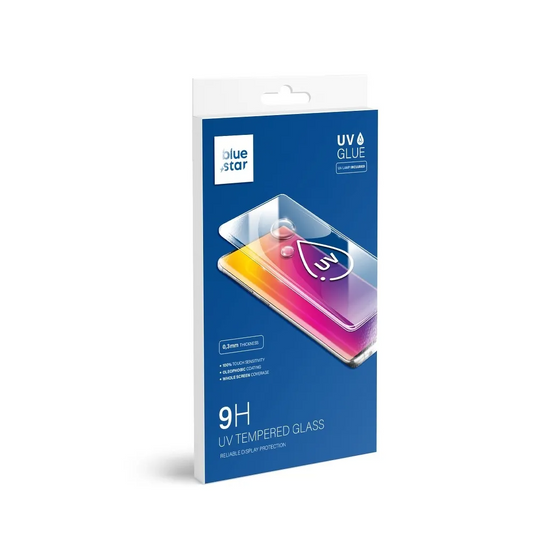 Ochranná fólia na displej Blue Star pre Samsung Galaxy S20 G980, tvrdené sklo, UV lepidlo