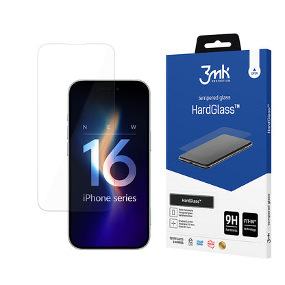 Ochranná fólia na displej 3MK HardGlass 2 pre Apple iPhone 16 Pro Max, tvrdené sklo, plné lepidlo