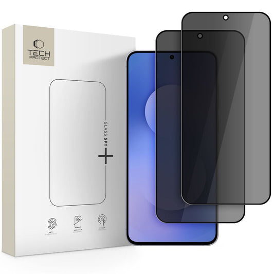 Ochranná fólia na displej Privacy Tech-Protect Spy+ pre Samsung Galaxy A57 5G / A37 5G / S25 FE, tvrdené sklo, plné lepenie, sada 2 kusy