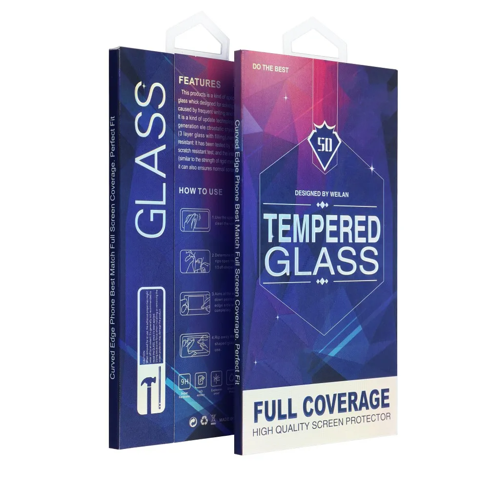 OEM Screen Protector Film for Samsung Galaxy S23 Ultra S918, Tempered Glass, Full Glue, 5D, Black