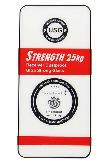 Ochranná fólia na displej OEM Ultra Strong 25KG pre Samsung Galaxy S25 Ultra S938, tvrdené sklo, plné lepidlo, 2.5D, čierna