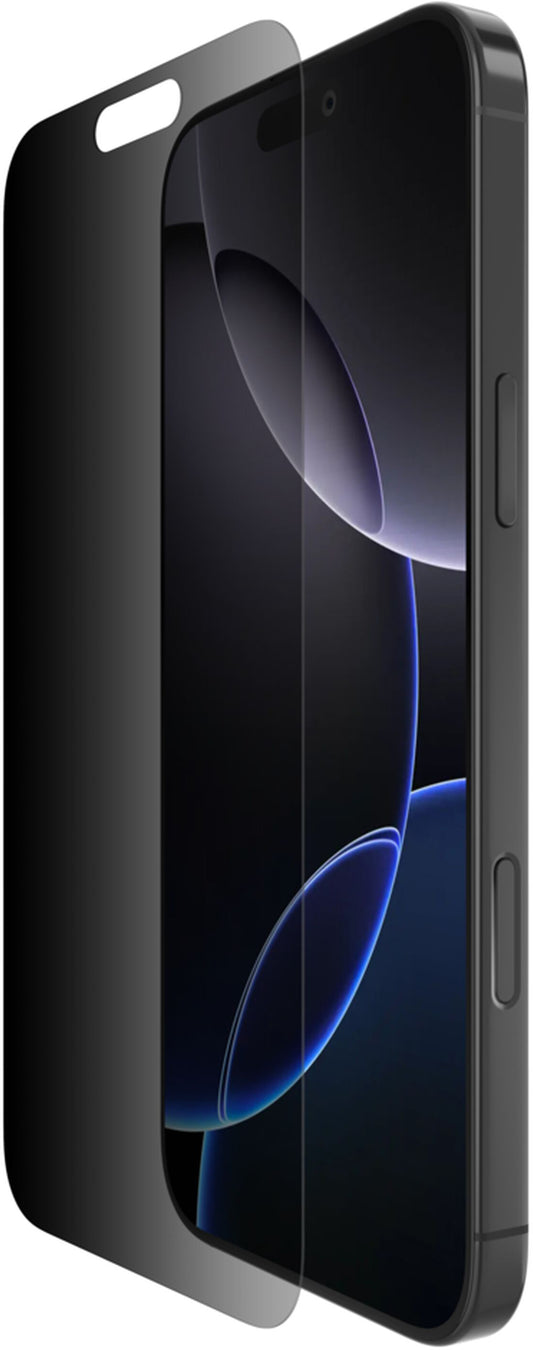 Ochranná fólia na displej Privacy Belkin ScreenForce InvisiGlass pre Apple iPhone 16 Pro Max, tvrdené sklo, plné lepidlo OVA170hq