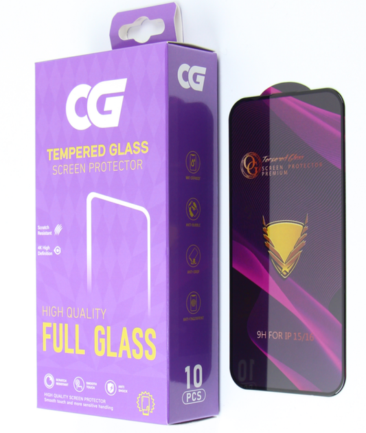 Ochranná fólia na obrazovku OG Premium pre Apple iPhone 18 Pro Max / 17 Pro Max, tvrdené sklo, plné lepidlo, sada 10 kusov, čierna