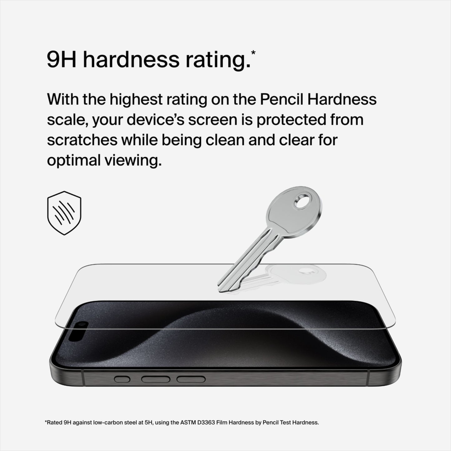 Ochranná fólia na obrazovku Belkin ScreenForce TemperedGlass pre Apple iPhone 15 Pro, tvrdené sklo, plné lepidlo OVA137zz