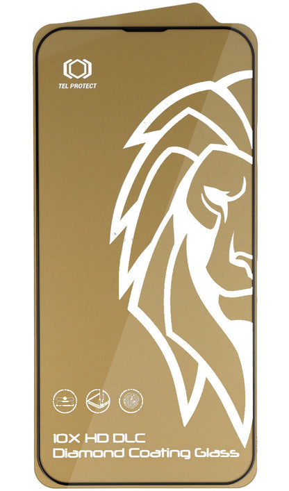 Ochranné sklo na displej Tel Protect 10X HD DLC Diamond Coating pre Apple iPhone 18 Pro / 17 Pro, tvrdené sklo, celoplošné lepenie, čierne