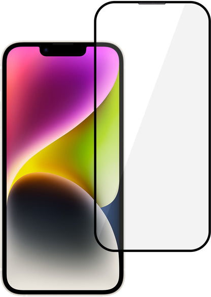 Ochranné sklo na displej Tel Protect 10X HD DLC Diamond Coating pre Apple iPhone 17e / 16e / 14 / 13 Pro / 13, tvrdené sklo, celoplošné lepenie, čierne