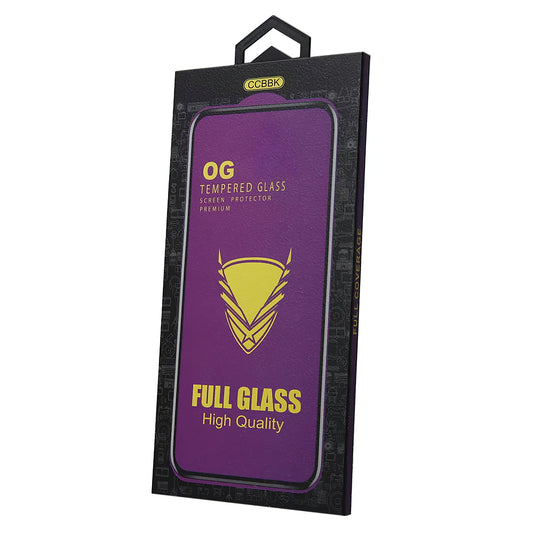 OEM OG Premium OEM Screen Protector for Samsung Galaxy S23 FE S711, Glass Shield, Full Glue, Black 