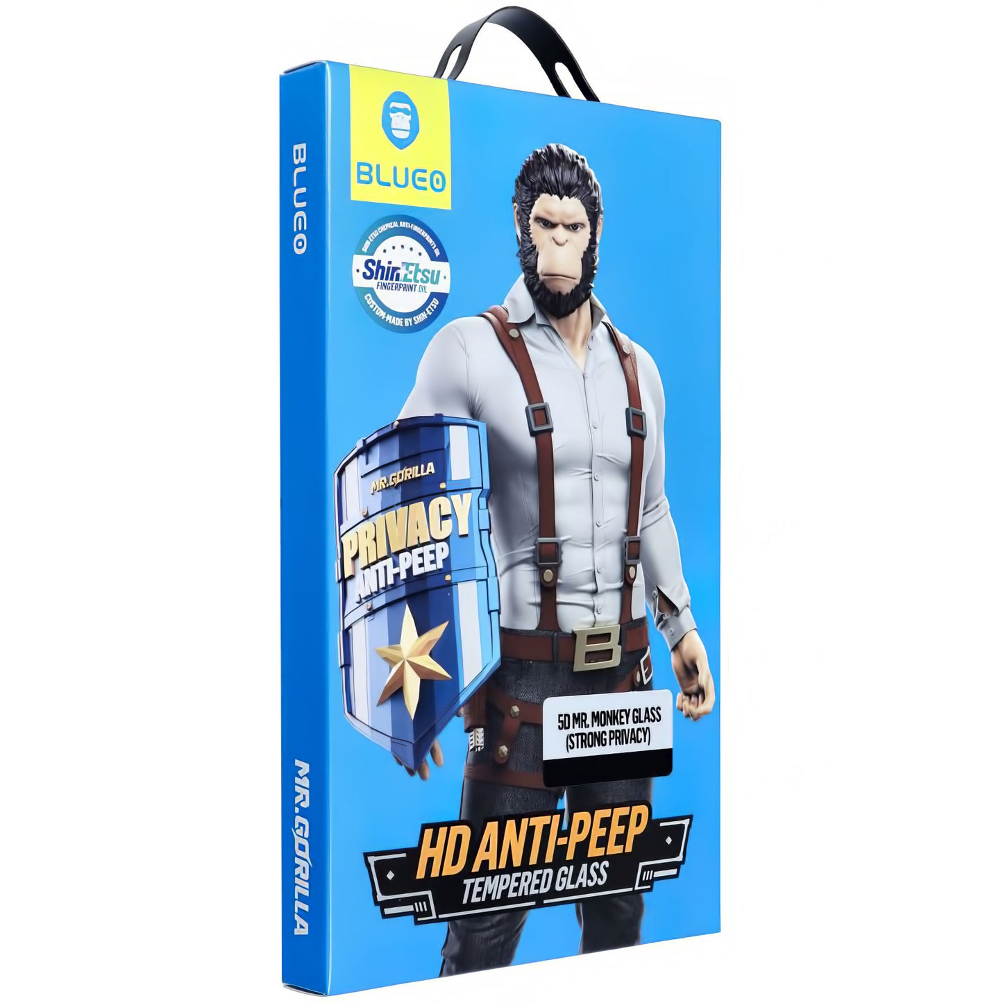 Ochranná fólia na displej Privacy Blueo pre Apple iPhone 16 Pro, Tvrdené sklo, Full Glue, 5D