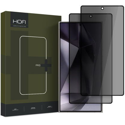 Ochranná fólia na displej Privacy HOFI Glass PRO+ pre Samsung Galaxy S25 Ultra S938, tvrdené sklo, plné lepidlo, sada 2 kusy