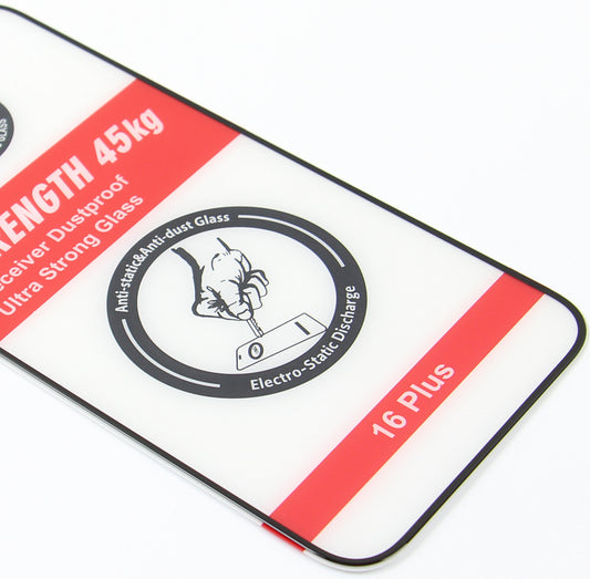 Ochranná fólia na displej OEM Ultra Strong 45KG pre Samsung Galaxy A54 A546, tvrdené sklo, plné lepidlo, 2.5D, čierna