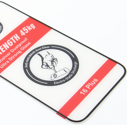 Ochranná fólia na displej OEM Ultra Strong 45KG pre Samsung Galaxy A55 5G A556, tvrdené sklo, plné lepidlo, 2.5D, čierna