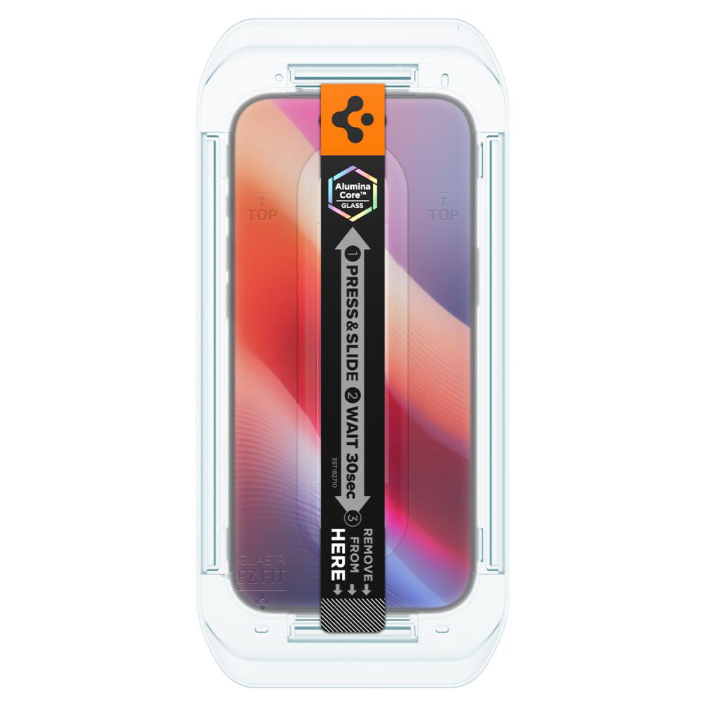 Ochranná fólia na displej Privacy Spigen GlastR EZ FIT pre Apple iPhone 17 Air, Kalené sklo, Full Glue, Sada 2 kusy