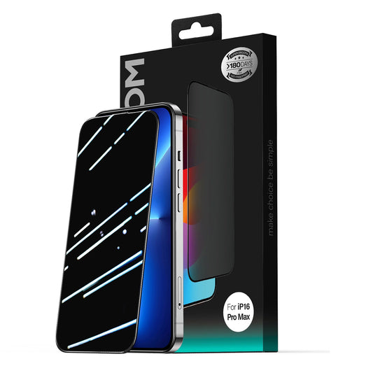 Ochranná fólia na displej Privacy Joyroom JR-MLG0283 pre Apple iPhone 16 Pro Max, Kalené sklo, Full Glue, 2.5D