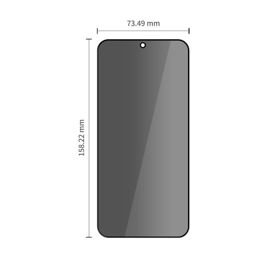 Ochranná fólia na displej Privacy Tech-Protect Spy+ pre Samsung Galaxy A57 5G / A37 5G / S25 FE, tvrdené sklo, plné lepenie, sada 2 kusy
