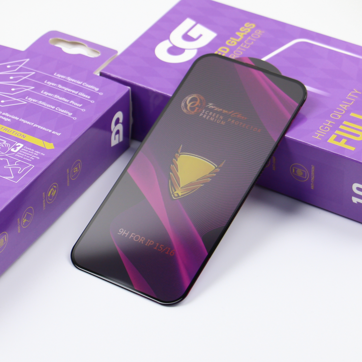 Ochranná fólia na obrazovku OG Premium pre Samsung Galaxy A57 5G, tvrdené sklo, plné lepidlo, sada 10 kusov
