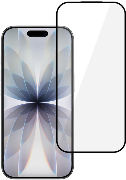 Ochranná fólia na displej Tel Protect 10X HD DLC Diamond Coating pre Apple iPhone 17 / 16 Pro, tvrdené sklo, celoplošné lepenie, čierna