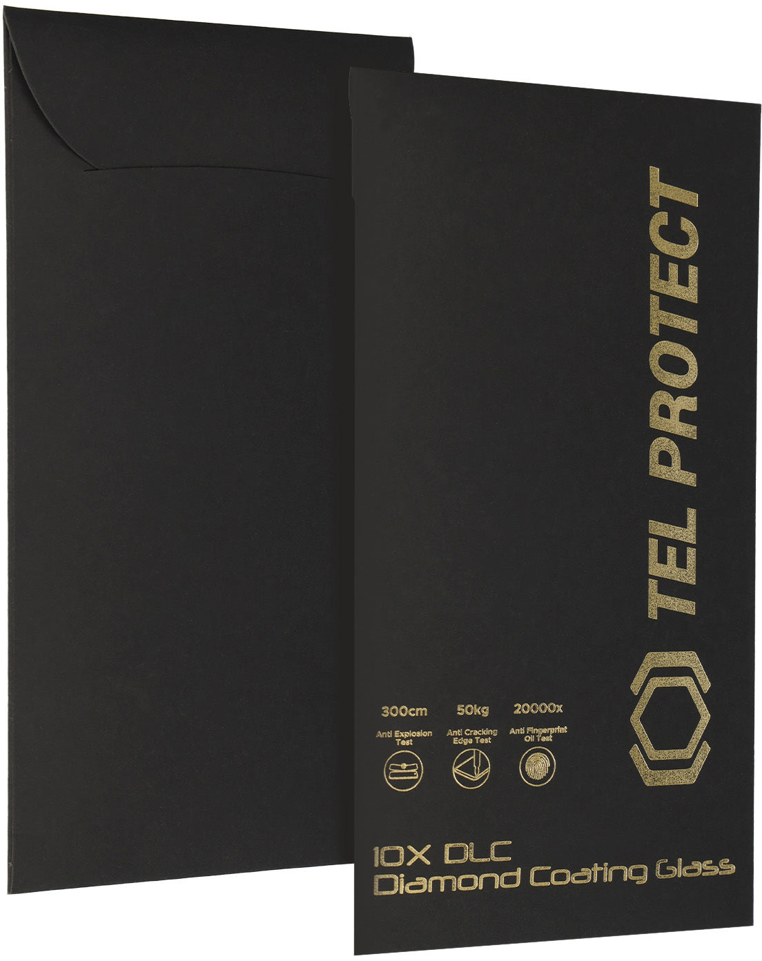 Ochranné sklo na displej Tel Protect 10X HD DLC Diamond Coating pre Apple iPhone 18 Pro / 17 Pro, tvrdené sklo, celoplošné lepenie, čierne