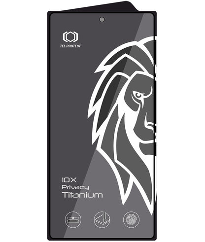 Ochranná fólia na displej Privacy Tel Protect 10X Plus Titanium pre Samsung Galaxy S25 Ultra S938, tvrdené sklo, celoplošné lepenie