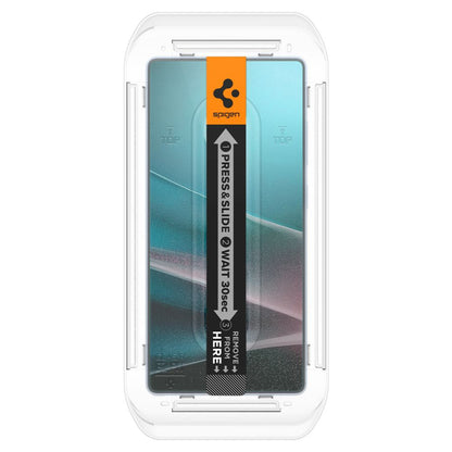 Ochranná fólia na displej Spigen GlastR EZ FIT HD pre Samsung Galaxy S25 Ultra S938, Kalené sklo, Full Glue, Sada 2 kusy AGL09082