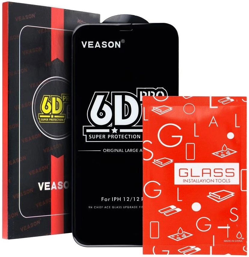 Ochranná fólia na displej Veason PRO pre Motorola Moto E32s / E22s / E32 / G22, tvrdené sklo, plné lepidlo, 6D, čierna