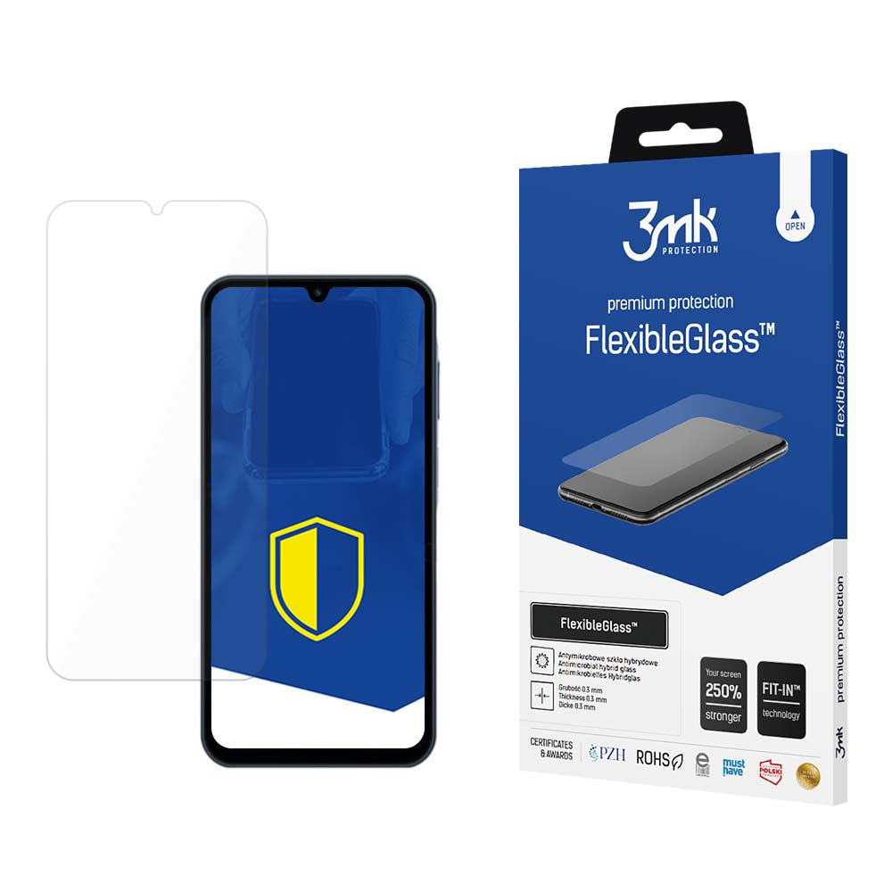 Ochranná fólia na displej 3MK FlexibleGlass pre Samsung Galaxy A15 5G A156 / A15 A155, Flexibilné sklo, Full Glue