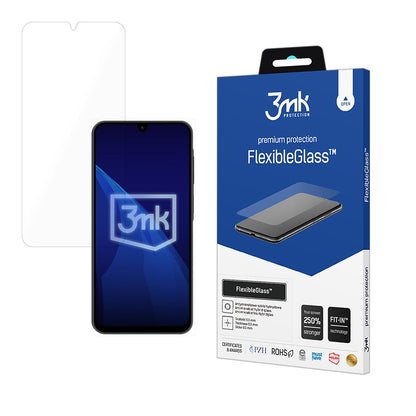 Ochranná fólia na displej 3MK FlexibleGlass pre Samsung Galaxy A26 A266, flexibilné sklo, plné lepidlo