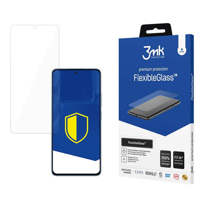 Ochranná fólia na displej 3MK FlexibleGlass pre Xiaomi Redmi Note 13 4G, flexibilné sklo, plné lepidlo