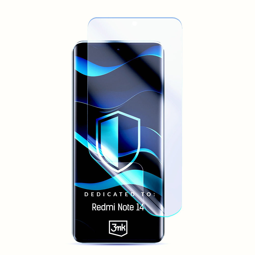 Ochranná fólia na displej 3MK FlexibleGlass pre Xiaomi Redmi Note 14 4G (Štandard), Flexibilné sklo, Plné lepidlo