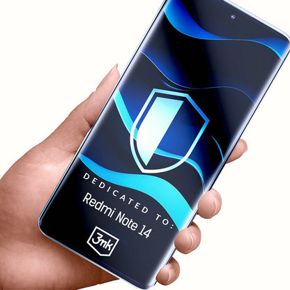 Ochranná fólia na displej 3MK FlexibleGlass pre Xiaomi Redmi Note 14 4G (Štandard), Flexibilné sklo, Plné lepidlo