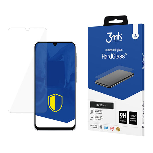 Ochranná fólia na displej 3MK HardGlass pre Samsung Galaxy A26 A266, tvrdené sklo, plné lepidlo