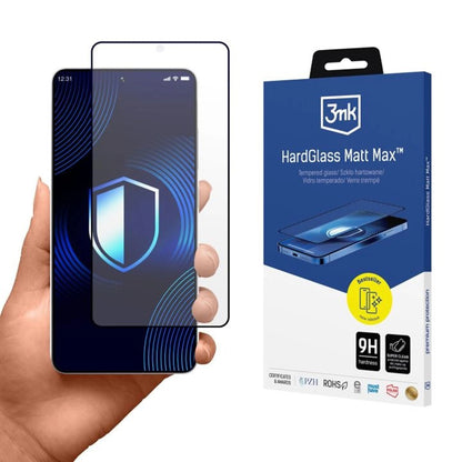 Ochranná fólia na displej 3MK HardGlass pre Samsung Galaxy S26 Ultra S948, Tvrdené sklo, Full Glue, Čierna