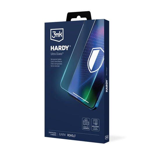Ochranná fólia 3MK Hardy Ultra na displej pre Apple iPhone 17 Air, Tvrdené sklo, Full Glue, Čierna