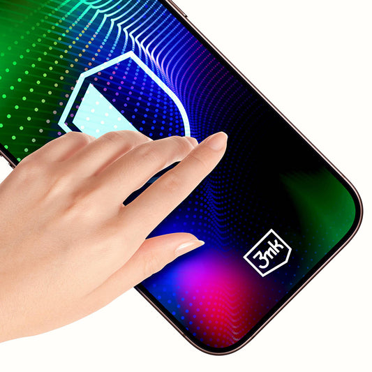 Ochranná fólia 3MK Hardy Ultra na displej pre Apple iPhone 17 Pro, Tvrdené sklo, Full Glue, Čierna