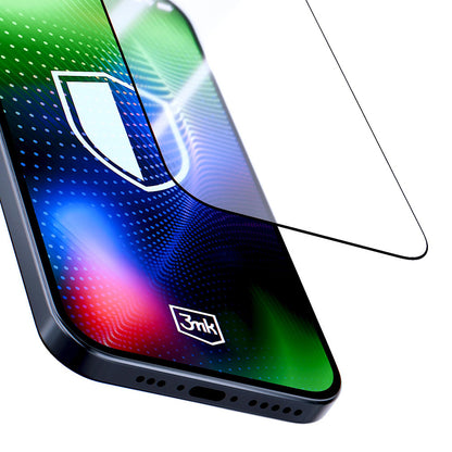 Ochranná fólia 3MK Hardy Ultra na displej pre Apple iPhone 17 Pro, Tvrdené sklo, Full Glue, Čierna