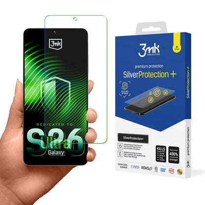 Ochranná fólia na displej 3MK Silver Protect+ pre Samsung Galaxy S26 Ultra, Plast
