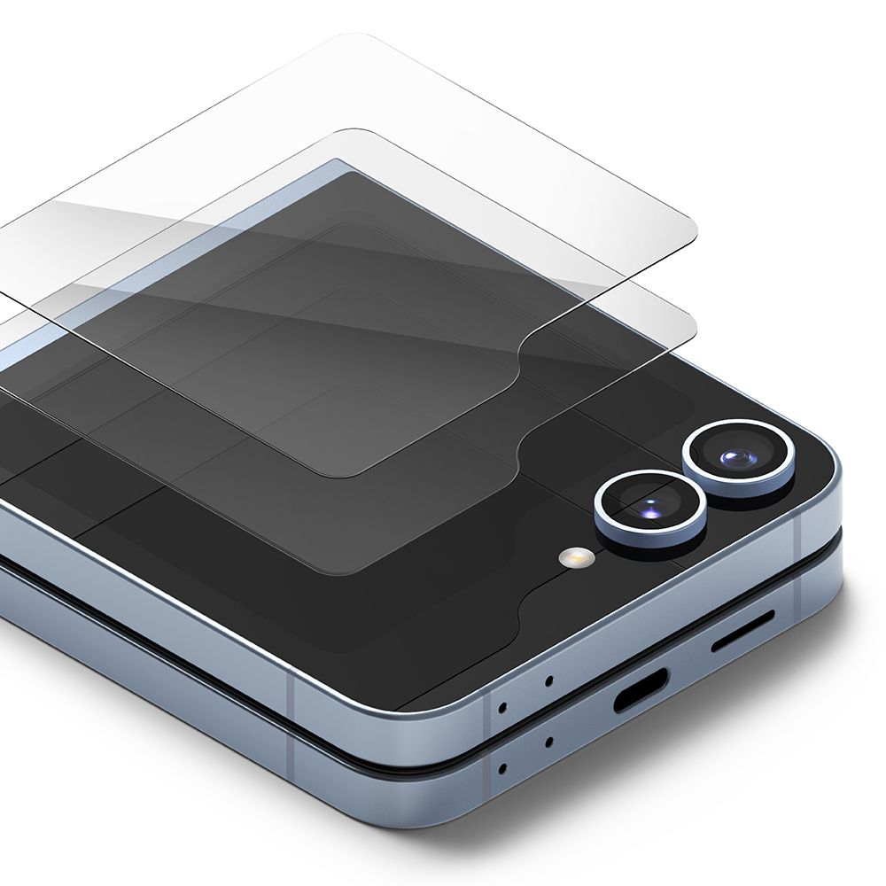 Ochranná fólia Ringke Cover Display pre vonkajší displej Samsung Galaxy Z Flip6 F741, Kalené sklo, AB Ultra Glue, Sada 2 kusy