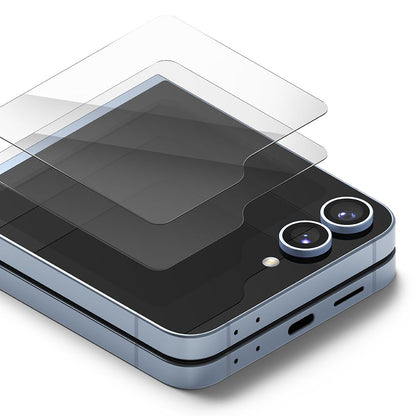 Ochranná fólia Ringke Cover Display pre vonkajší displej Samsung Galaxy Z Flip6 F741, Kalené sklo, AB Ultra Glue, Sada 2 kusy