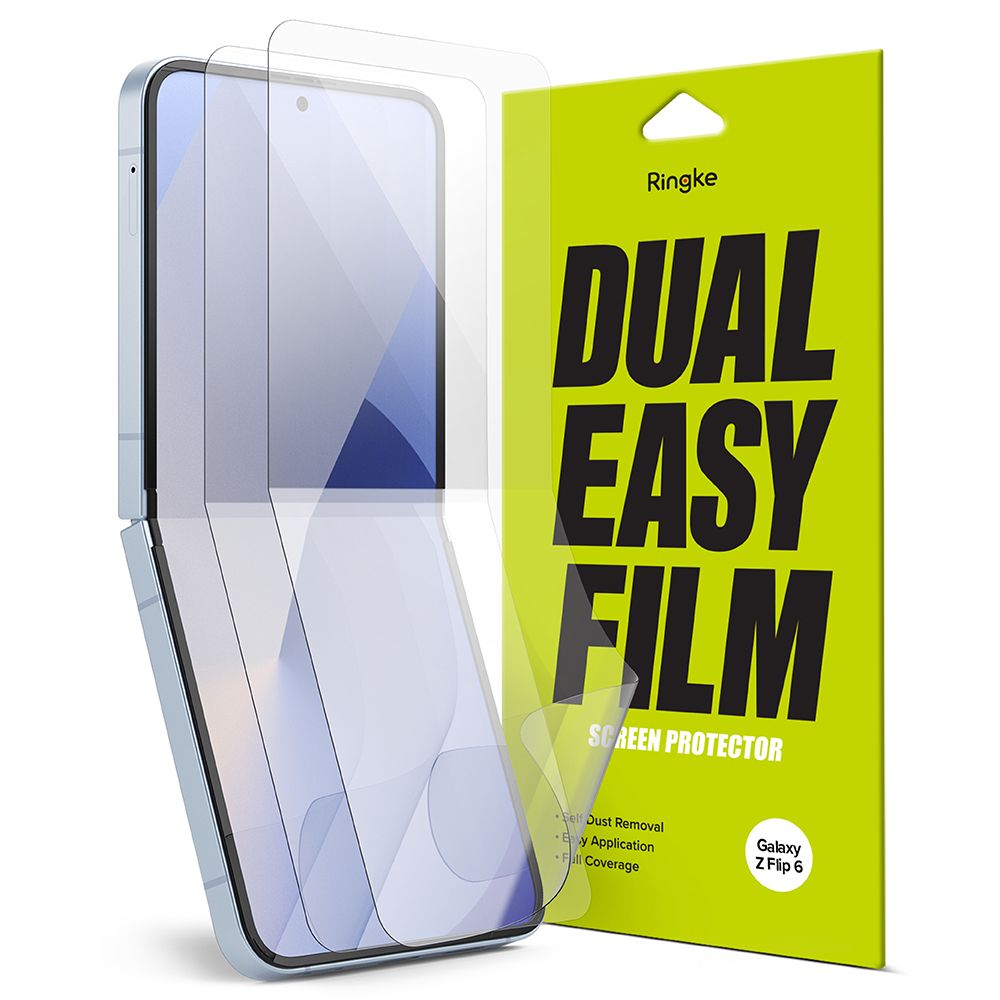 Ochranná fólia Ringke Dual Easy pre vnútorný displej Samsung Galaxy Z Flip6 F741, Plast, Sada 2 kusy
