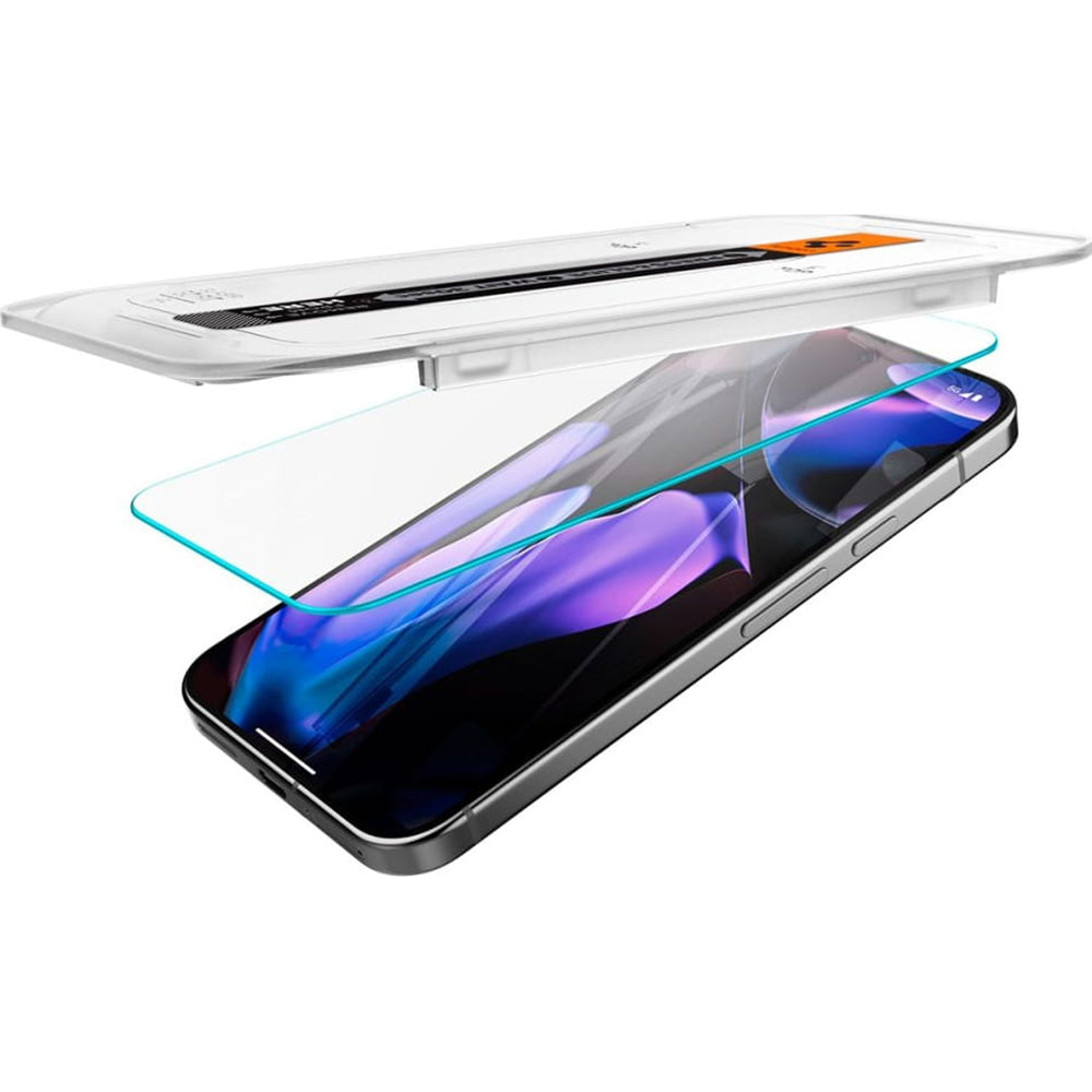 Spigen GlastR EZ FIT Screen Protector for Google Pixel 9 Pro XL, Tempered Glass, Full Glue, Set of 2 pieces AGL08445