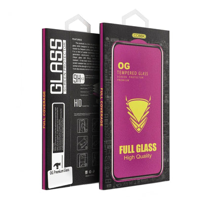 Ochranná fólia na displej OEM OG Premium pre Apple iPhone 17 Pro, Tvrdené sklo, Full Glue, Čierna