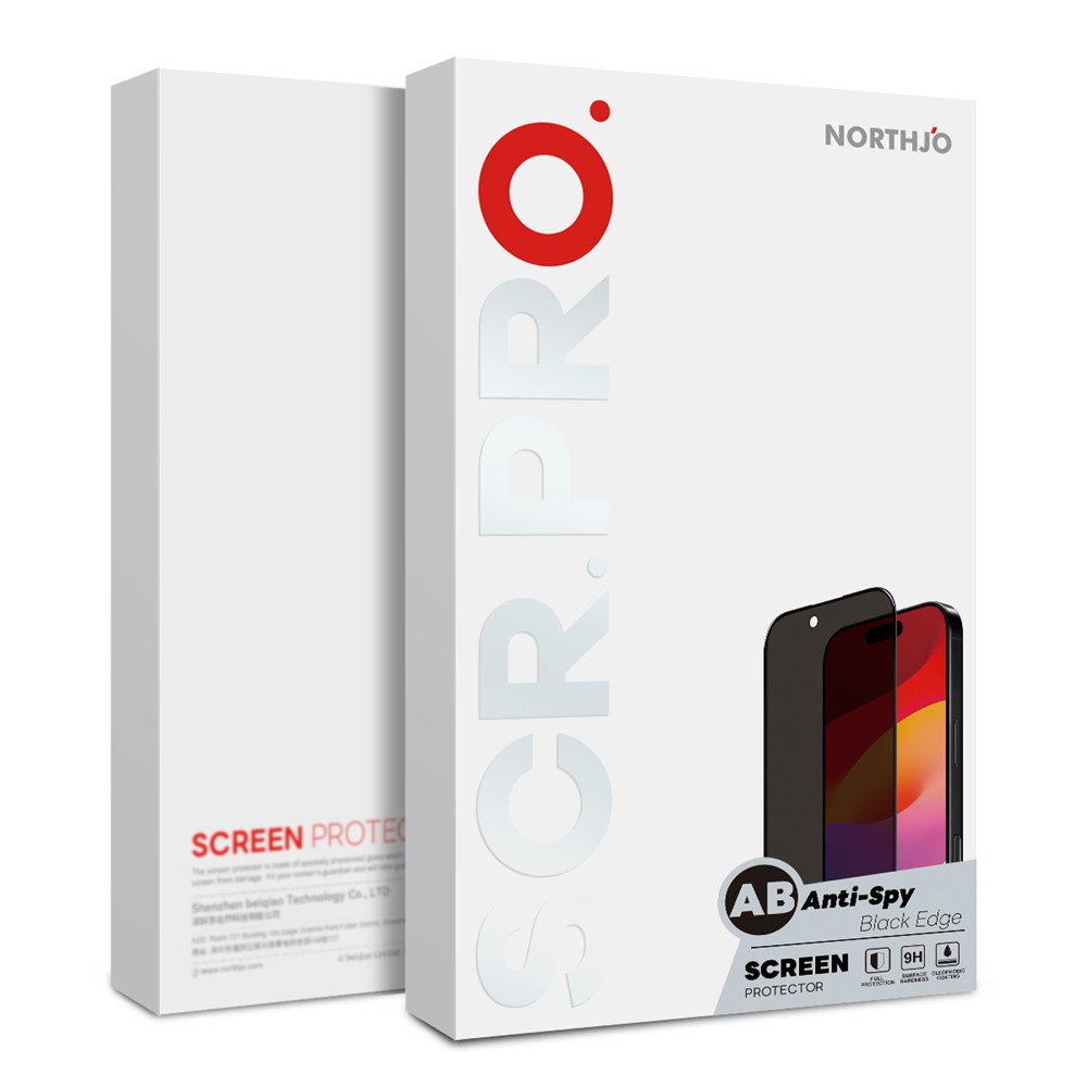 Ochranná fólia na displej Privacy Northjo pre Samsung Galaxy S26 FE, tvrdené sklo, plné lepidlo, sada 2 kusy