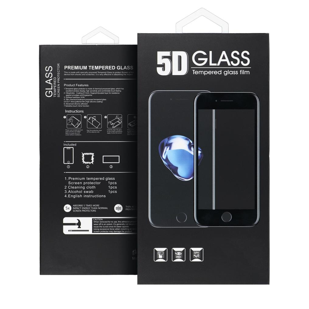 Ochranné sklo na displej Privacy OEM pre Apple iPhone 17, tvrdené sklo, Full Glue, 5D, čierne