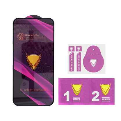 Ochranná fólia na displej OEM OG Premium pre Apple iPhone 17 Pro, Tvrdené sklo, Full Glue, Čierna