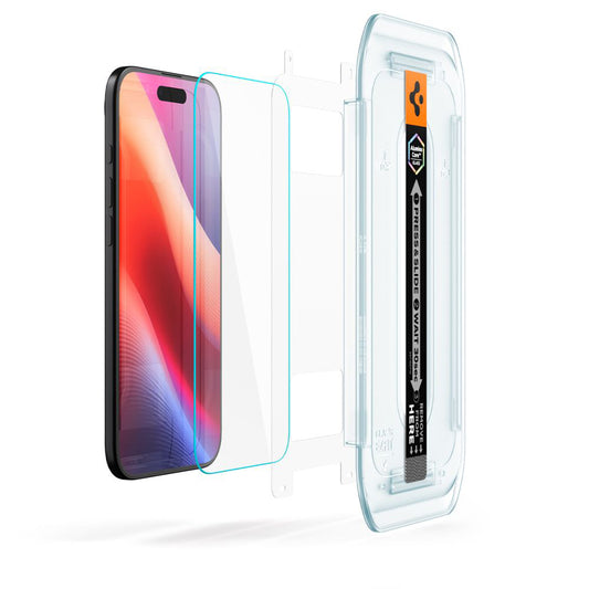 Ochranná fólia na displej Spigen GlastR EZ FIT pre Apple iPhone 17 Air, Tvrdené sklo, Full Glue, Sada 2 kusy