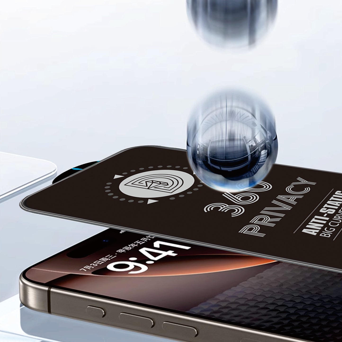 Ochranná fólia na displej Privacy OEM 360 pre Samsung Galaxy A37 5G, tvrdené sklo, plné lepidlo